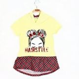 Toontoy Kız Çocuk Haırstyle Pul Palet Elbise Sarı 8 YAŞ