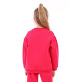 Toontoy Kız Çocuk Happy Chıld Baskılı Sweatshirt Fuşya 6 YAŞ