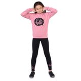 Toontoy Kız Çocuk Hello Yazı Baskılı Taytlı Takım Gül Kurusu 12 YAŞ