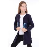 Toontoy Kız Çocuk Hırka Pul Nakış Lacivert 14 YAŞ