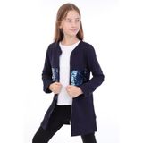 Toontoy Kız Çocuk Hırka Pul Nakış Lacivert 8 YAŞ
