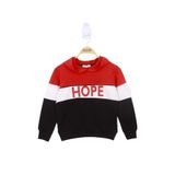 Toontoy Kız Çocuk Hope Baskılı Garnili Sweatshirt - 10 Yaş - Kırmızı