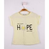 Toontoy Kız Çocuk Hope Baskılı T-shirt - 5 Yaş - Sarı