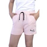 Toontoy Kız Çocuk İki Yanı Cepli Arkası Baskı Detaylı Şort Pudra 6-7 YAŞ