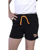 Toontoy Kız Çocuk İki Yanı Cepli Arkası Baskı Detaylı Şort Siyah 6-7 YAŞ