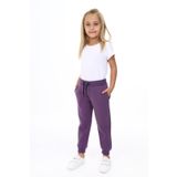 Toontoy Kız Çocuk İki Yanı Cepli Eşofman Alt Mor 5 YAŞ