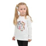 TOONTOY Kız Çocuk İkili Kedi Baskılı Sweatshirt, 1 Yaş, 24803, Ekru, kız-çocuk