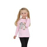 Toontoy Kız Çocuk İkili Kedi Baskılı Sweatshirt Pembe