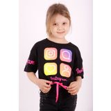 Toontoy Kız Çocuk Instagram Baskılı Crop Tişört