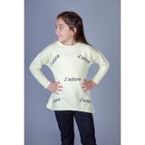 Toontoy Kız Çocuk Jadore Baskılı T-Shirt - 12 Yaş - Sarı