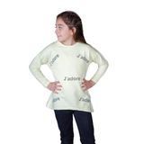TOONTOY Kız Çocuk Jadore Baskılı Tişört 8 Yaş, 8 Yaş, 12051-1, Sarı, Kız Çocuklar