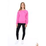 Toontoy Kız Çocuk Kanguru Cepli Göğsü Baskılı Taytlı Takım Orkide 13-14 YAŞ