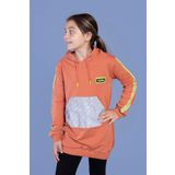 Toontoy Kız Çocuk Kanguru Cepli Reflektör Detaylı Sweatshirt Kiremit 10 YAŞ