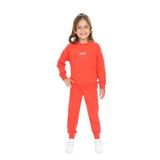 Toontoy Kız Çocuk Kanguru Cepli Tnty Nakışlı Eşofman Takım Nar Çiçeği 5 YAŞ
