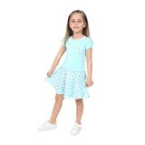 TOONTOY Kız Çocuk Kapl Nakışlı Elbise, 5 Yaş, 10922-, Mint Yeşili, Kız Çocuklar