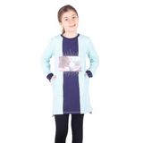 TOONTOY Kız Çocuk Kapşonlu Garnili Elbise, 6 Yaş, 16235-, Açık Mint Yeşili, Kız Çocuklar