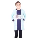 Toontoy Kız Çocuk Kapşonlu Garnili Elbise Açık Mint Yeşili 6 YAŞ