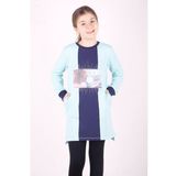 Toontoy Kız Çocuk Kapşonlu Garnili Elbise
