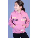Toontoy Kız Çocuk Kapüşolu Kanguru Cepli Baskılı Sweatshirt