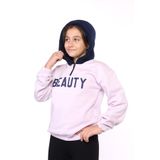 Toontoy Kız Çocuk Kapüşonlu Baskılı Sweatshirt Açık Lila 4-5 YAŞ