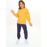 Toontoy Kız Çocuk Kapüşonlu Eşofman Takım - 4 Yaş - Oranj