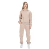 Toontoy Kız Çocuk Kapüşonlu Eşofman Takım Bej 6-7 YAŞ