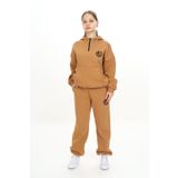 Toontoy Kız Çocuk Kapüşonlu Eşofman Takım Kahverengi 8-9 YAŞ