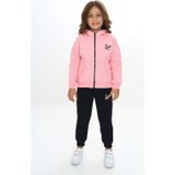 Toontoy Kız Çocuk Kapüşonlu Eşofman Takım Pembe