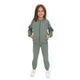 Toontoy Kız Çocuk Kapüşonlu Eşofman Takım Yeşil 2 YAŞ