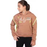 Toontoy Kız Çocuk Kapüşonlu Fermuar Detaylı Baskılı Sweatshirt