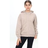 Toontoy Kız Çocuk Kapüşonlu Hırka Bej 6-7 YAŞ