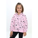 Toontoy Kız Çocuk Kapüşonlu Hırka Pembe 5 YAŞ