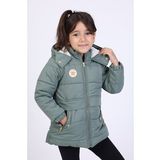 Toontoy Kız Çocuk Kapüşonlu İçi Kürklü Mont