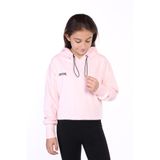 Toontoy Kız Çocuk Kapüşonlu Kadife Sweatshirt Pudra 6-7 YAŞ