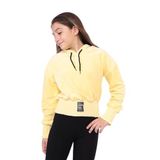 Toontoy Kız Çocuk Kapüşonlu Kadife Sweatshirt Sarı 8-9 YAŞ