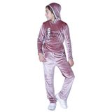 Toontoy Kız Çocuk Kapüşonlu Kadife Takım Pudra 6 YAŞ