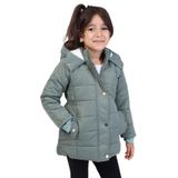 TOONTOY Kız Çocuk Kapüşonlu Mont 2 Yaş, 2 YAŞ, 22500, Yeşil, Kız Çocuklar