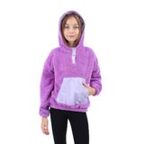 TOONTOY Kız Çocuk Kapüşonlu Sweatshirt, 6-7 Yaş, 22628, Lila, kız-çocuk