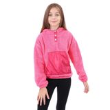 TOONTOY Kız Çocuk Kapüşonlu Sweatshirt, 8-9 Yaş, 22628, Pembe, kız-çocuk