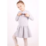 Toontoy Kız Çocuk Kapüşonlu Taş İşlemeli Elbise - 8 Yaş - Gri Melanj