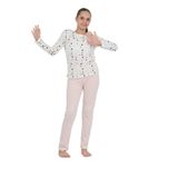 TOONTOY Kız Çocuk Karma Baskılı Pijama Takım, 13-14 Yaş, 24896, Pudra, kız-çocuk
