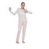 TOONTOY Kız Çocuk Karma Baskılı Pijama Takım, 8-9 Yaş, 24896, Pudra, kız-çocuk