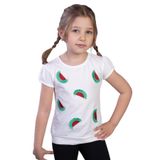 TOONTOY Kız Çocuk Karpuz Nakışlı Tişört 2 Yaş, 2 YAŞ, 10907-, Ekru, Kız Çocuklar