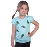 TOONTOY Kız Çocuk Karpuz Nakışlı Tişört Mint Yeşili 4 Yaş, 4 Yaş, 10907-, Mint Yeşili, Kız Çocuklar
