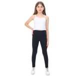 TOONTOY Kız Çocuk Karyoka Dikişli Tayt, 10-11 Yaş, 24529, Siyah, kız-çocuk
