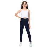 Toontoy Kız Çocuk Karyoka Dikişli Tayt Lacivert 8-9 YAŞ