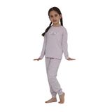 TOONTOY Kız Çocuk Kelebek Baskılı Pijama Takım Açık Lila, 3 Yaş, 24894, Açık Lila, kız-çocuk