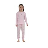 TOONTOY Kız Çocuk Kelebek Baskılı Pijama Takım Açık Pembe 4 Yaş, 4 Yaş, 24894, Açık Pembe, kız-çocuk