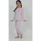 Toontoy Kız Çocuk Kelebek Baskılı Pijama Takım