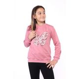 Toontoy Kiz Cocuk Kelebek Islemeli Sweatshirt